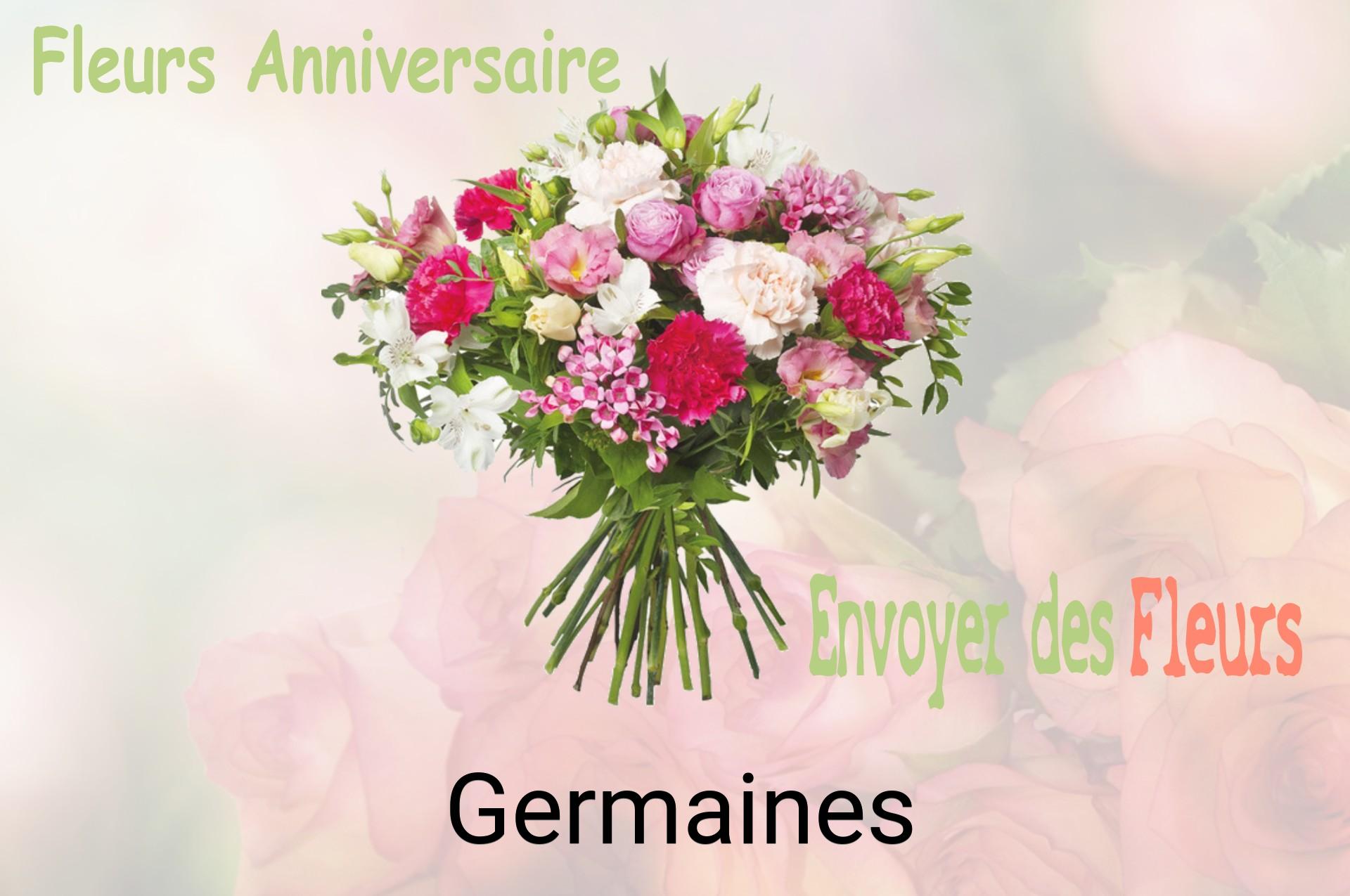 Bouquet de fleurs d’anniversaire livré à Germaines